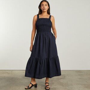 Everlane The Smock Dress Blue Base - Size M